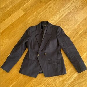 J Crew Women’s Classic Navy Double Breasted Blaset in Size 6